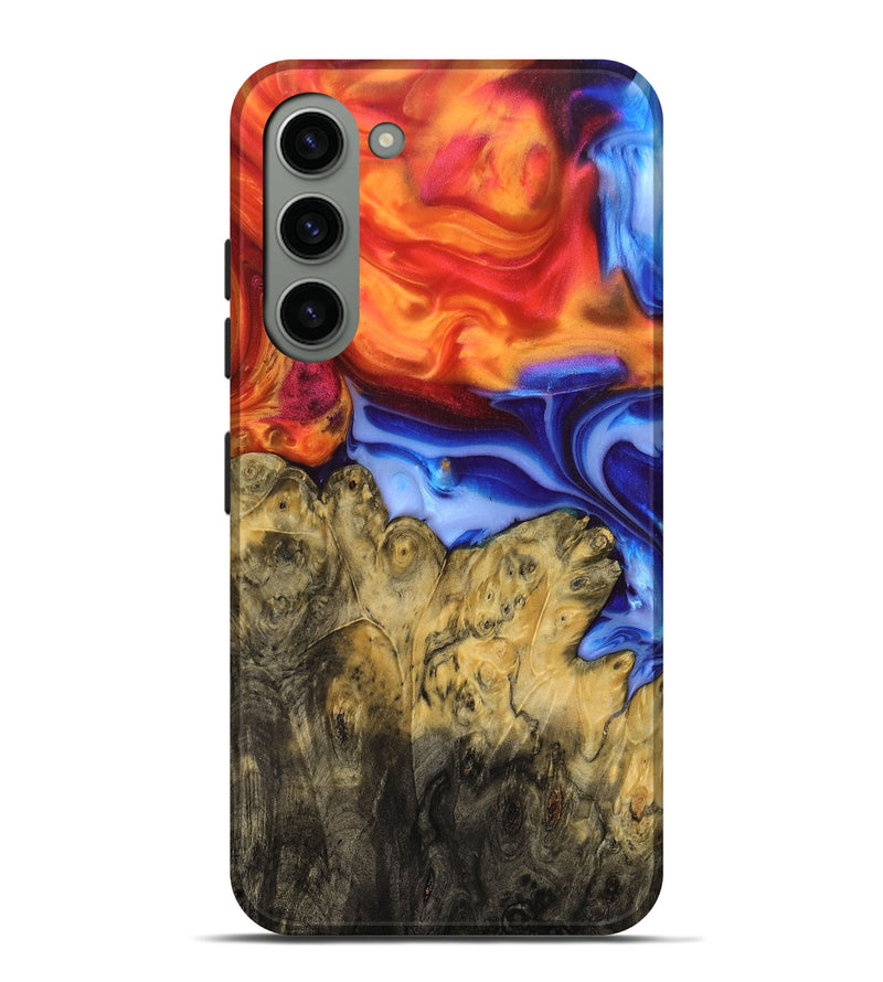Galaxy S23 Plus Wood+Resin Live Edge Phone Case - Sally (Fire & Ice, 693328)