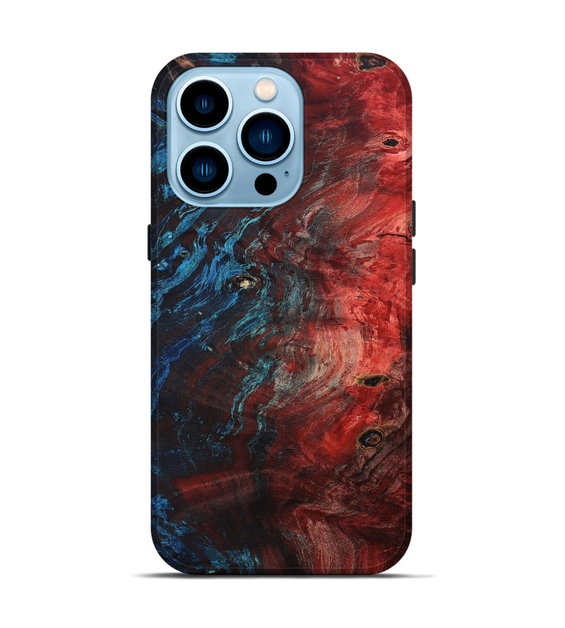 iPhone 14 Pro Wood+Resin Live Edge Phone Case - Luca (Fire & Ice, 693338)