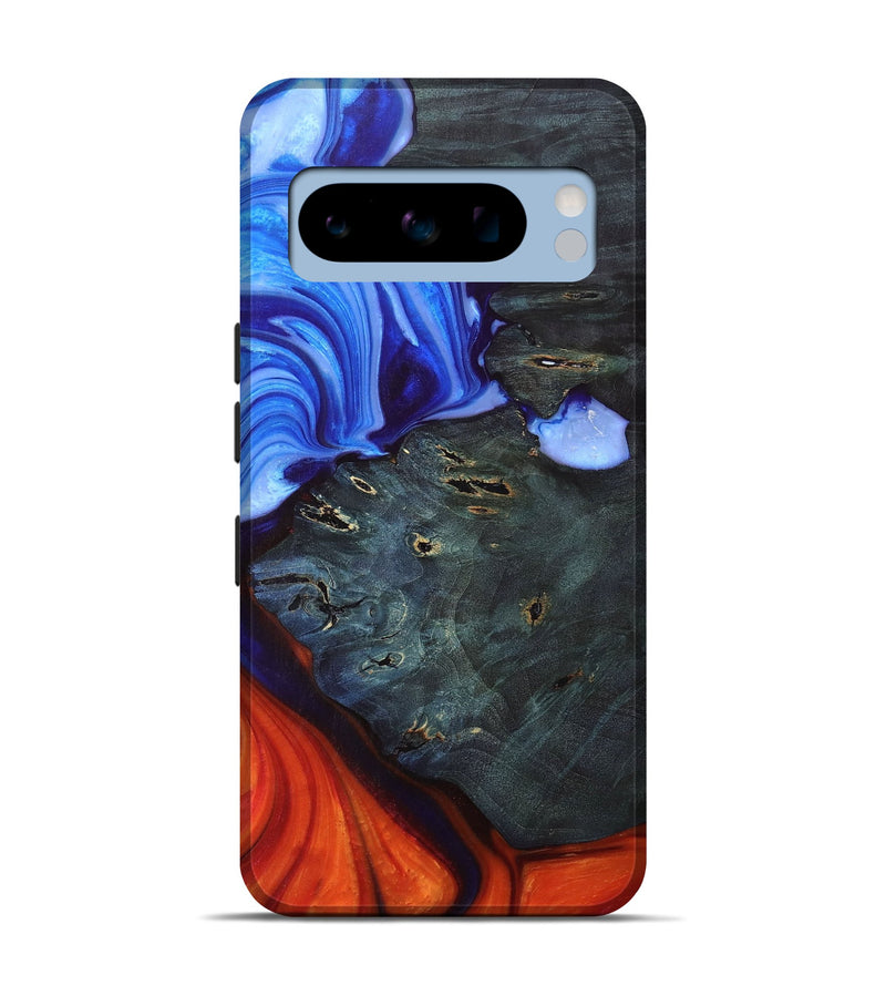 Pixel 8 Pro Wood+Resin Live Edge Phone Case - Lennox (Fire & Ice, 693341)