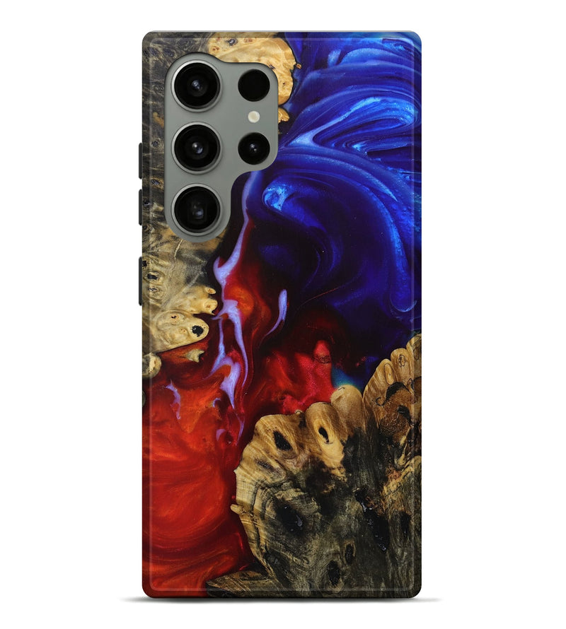 Galaxy S24 Ultra Wood+Resin Live Edge Phone Case - Jim (Fire & Ice, 693343)