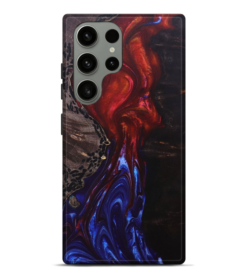 Galaxy S23 Ultra Wood+Resin Live Edge Phone Case - Patsy (Fire & Ice, 693348)