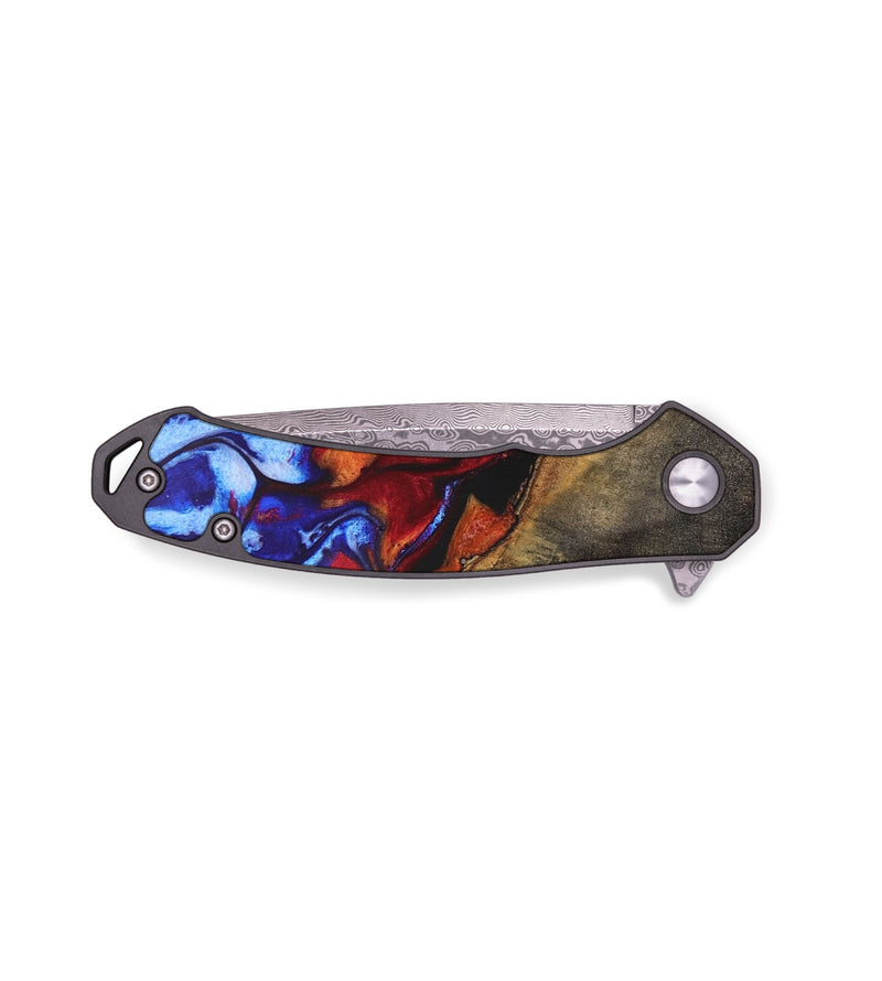 EDC Wood+Resin Pocket Knife - Misty (Fire & Ice, 693357)