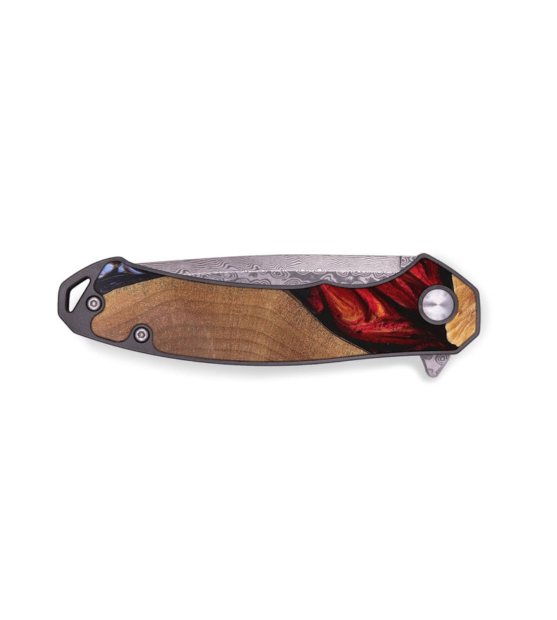 EDC Wood+Resin Pocket Knife - Adalyn (Fire & Ice, 693358)