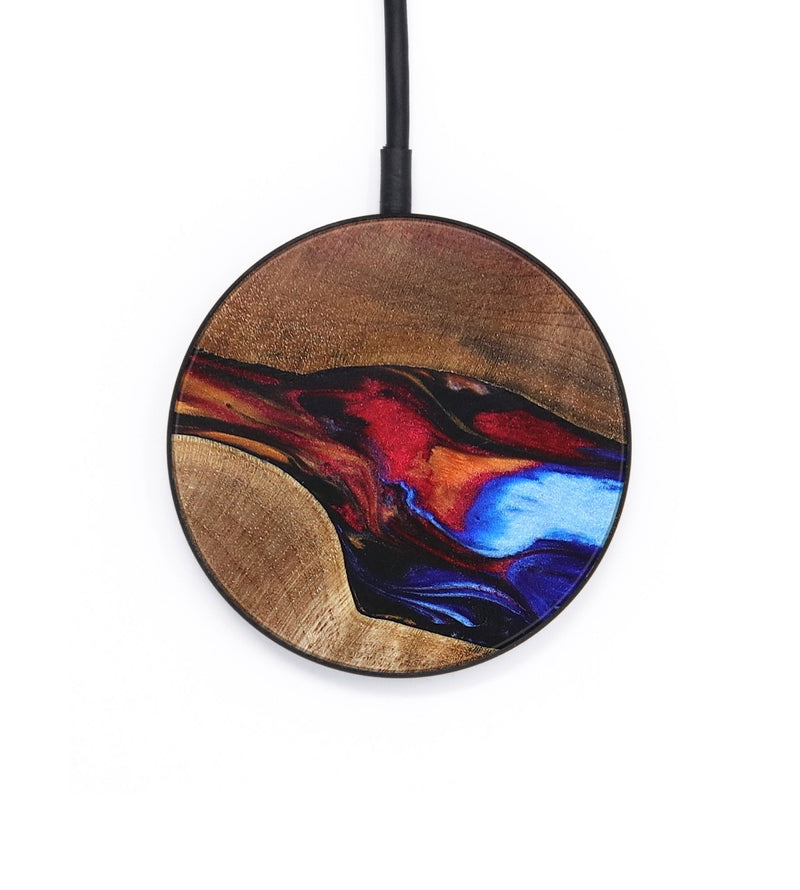 Circle Wood+Resin Wireless Charger - Braylon (Fire & Ice, 693371)