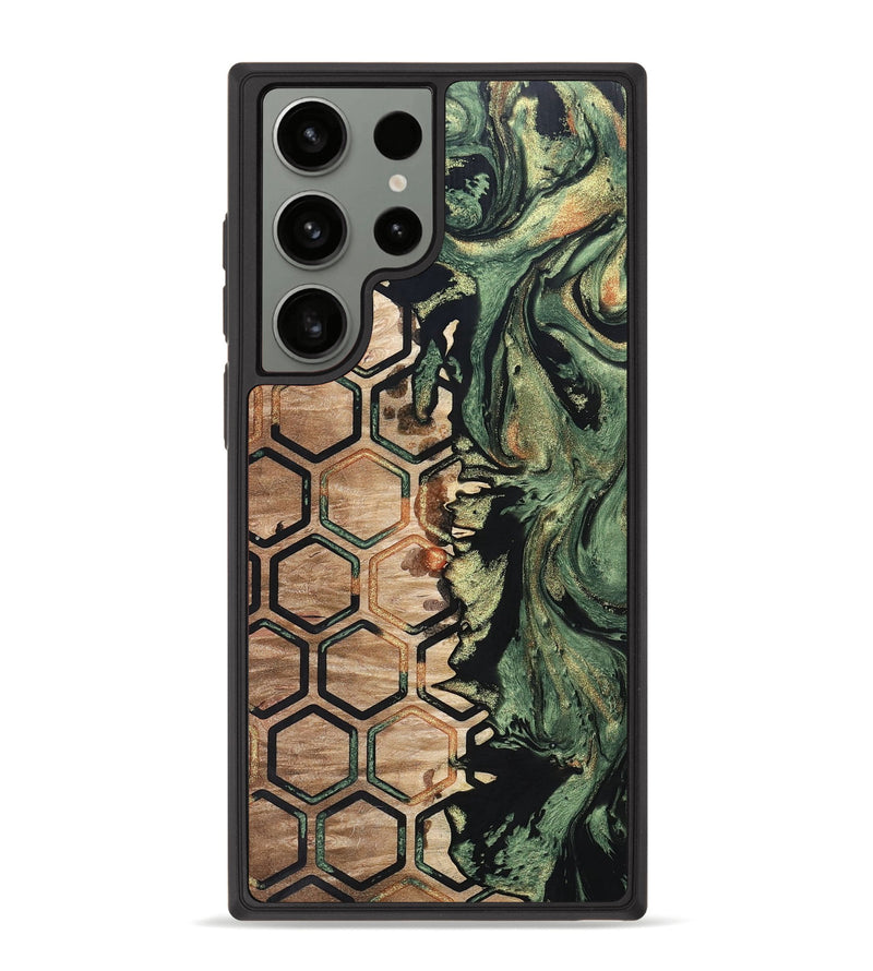 Galaxy S23 Ultra Wood+Resin Phone Case - Phoebe (Pattern, 693435)