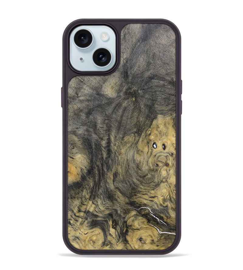 iPhone 15 Plus Wood+Resin Phone Case - Neil (Wood Burl, 693492)