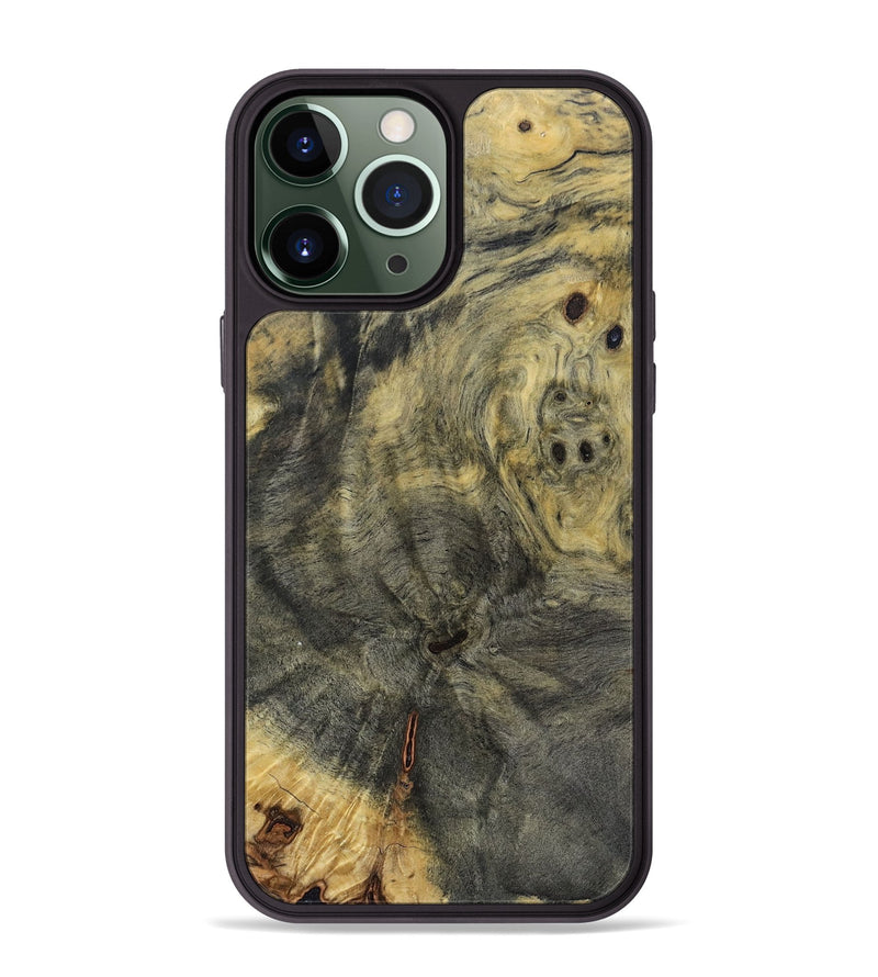 iPhone 13 Pro Max Wood+Resin Phone Case - Bennett (Wood Burl, 693495)