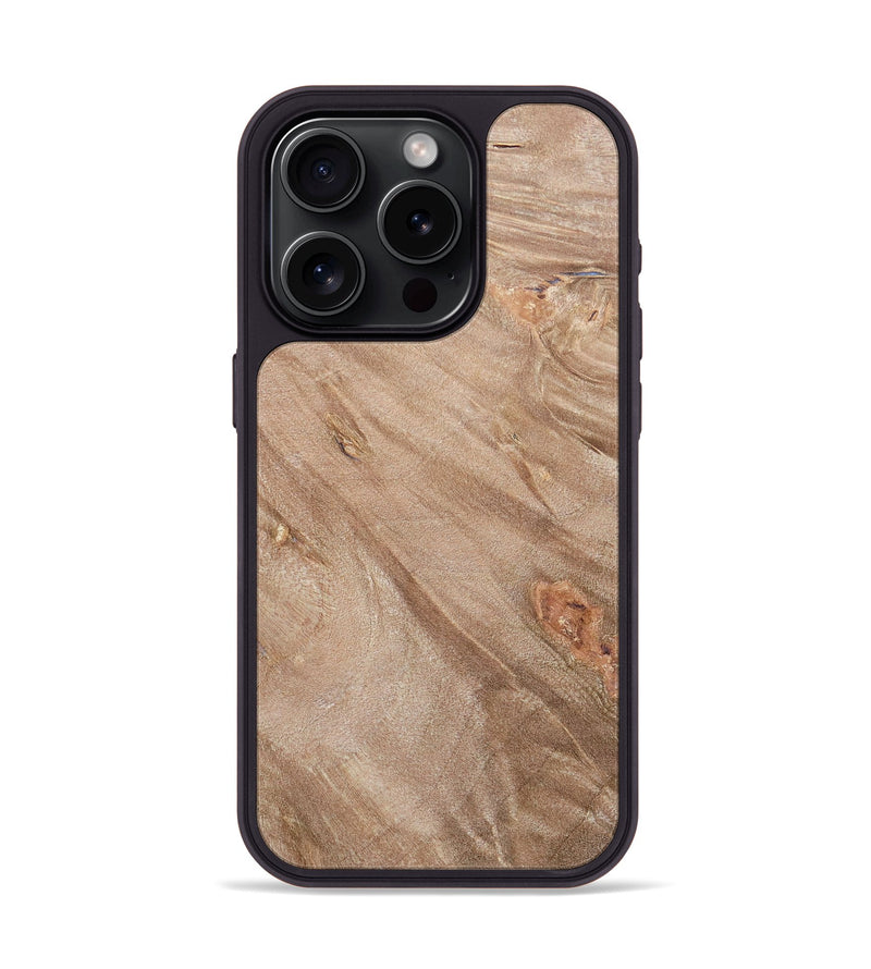 iPhone 15 Pro Wood+Resin Phone Case - Barry (Wood Burl, 693497)