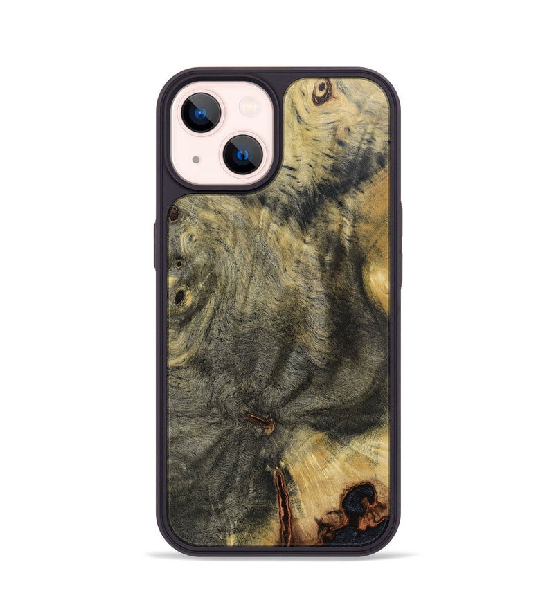 iPhone 14 Wood+Resin Phone Case - Gianni (Wood Burl, 693503)