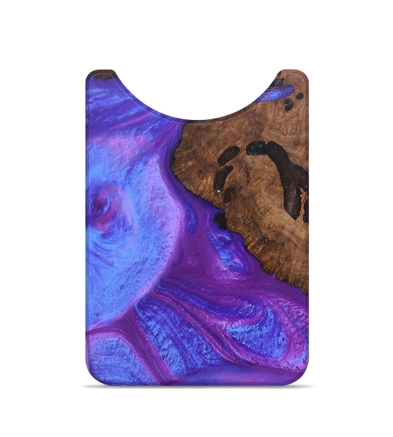 Live Edge Wood+Resin Wallet - Winifred (Purple, 693599)