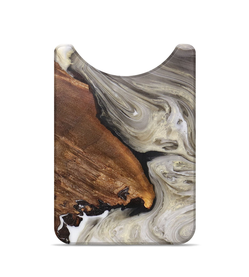 Live Edge Wood+Resin Wallet - Dexter (Black & White, 693601)