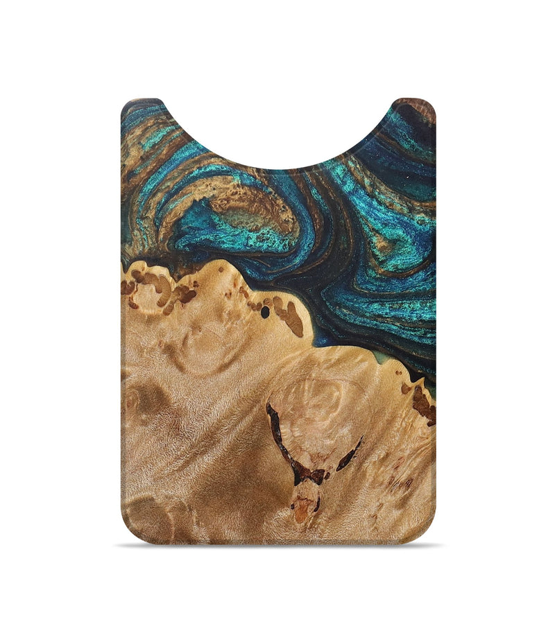 Live Edge Wood+Resin Wallet - Cyrus (Green, 693606)