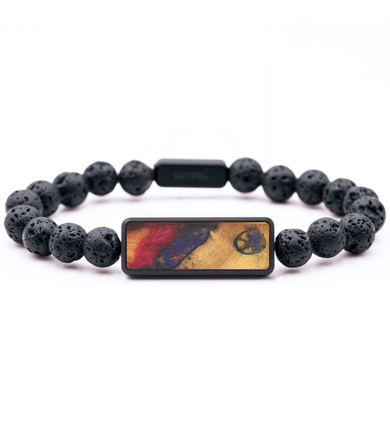 Lava Bead Wood+Resin Bracelet - Victor (Fire & Ice, 693652)