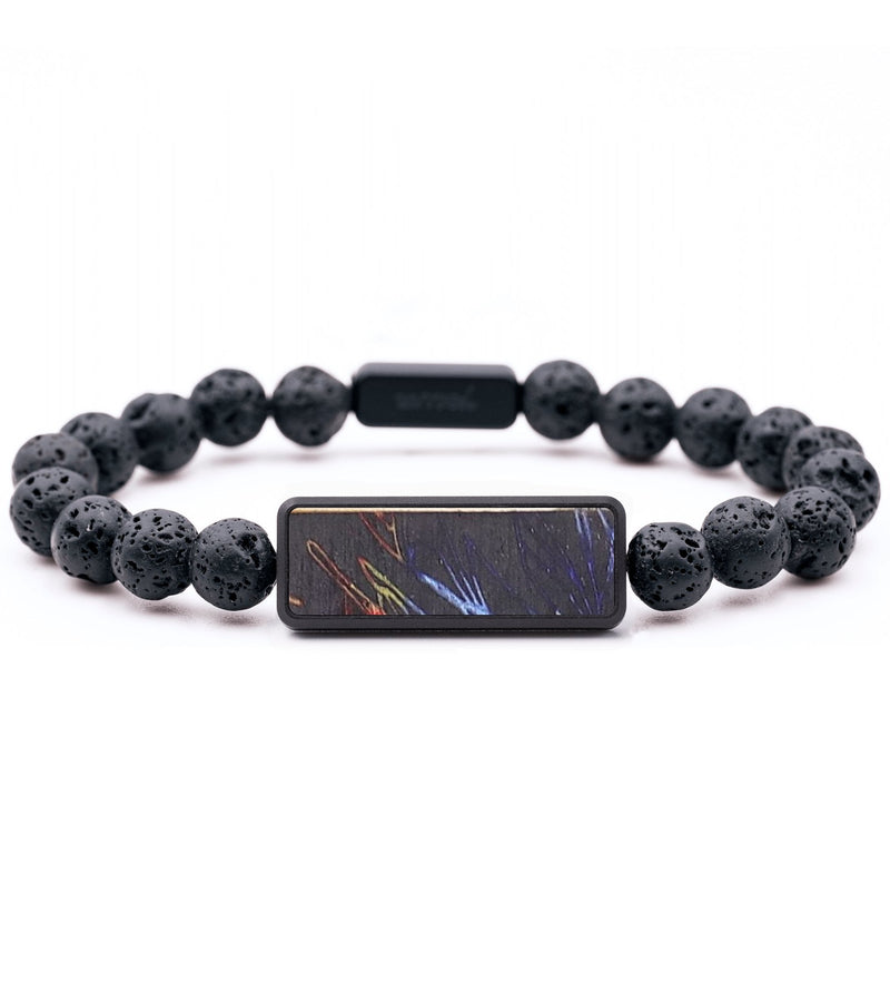 Lava Bead Wood+Resin Bracelet - Mabel (Fire & Ice, 693662)