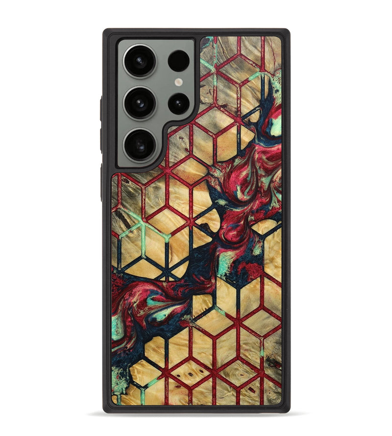 Galaxy S23 Ultra Wood+Resin Phone Case - Barry (Pattern, 693676)