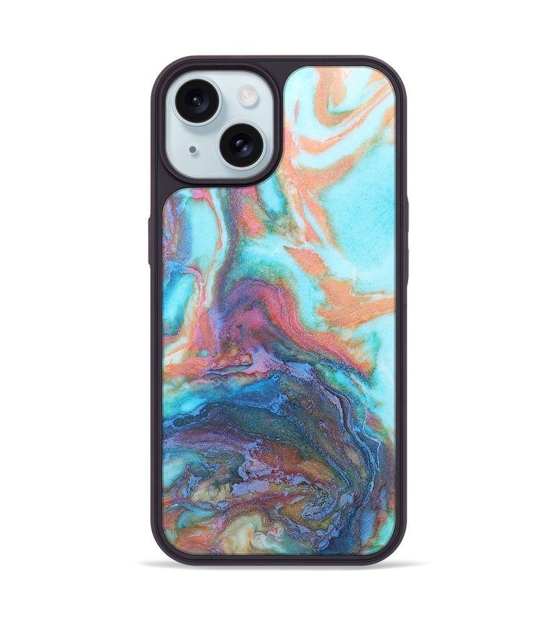 iPhone 15 ResinArt Phone Case - Paulette (Watercolor, 693717)