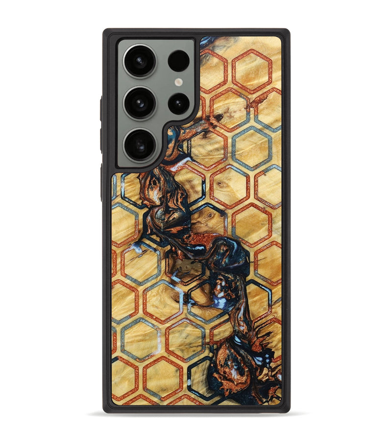 Galaxy S23 Ultra Wood+Resin Phone Case - Devonte (Pattern, 693780)