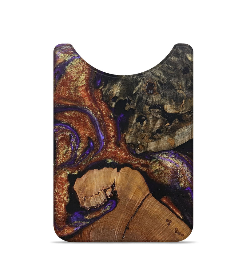 Live Edge Wood+Resin Wallet - Rebecca (Purple, 693816)