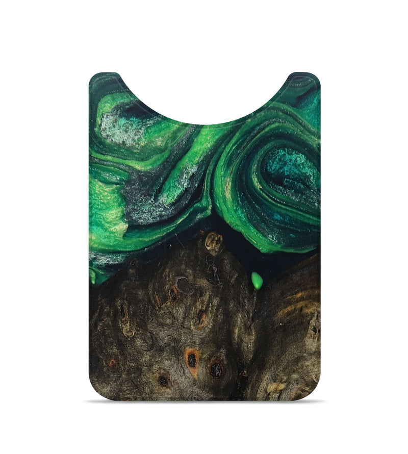 Live Edge Wood+Resin Wallet - Lester (Green, 693818)
