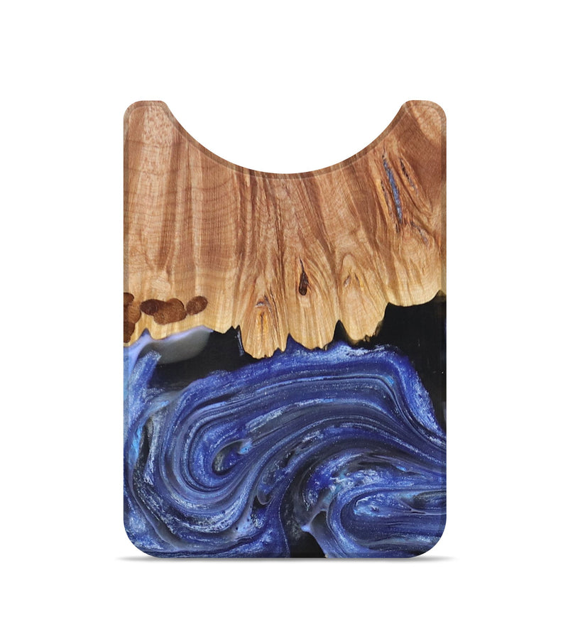 Live Edge Wood+Resin Wallet - Patti (Blue, 693827)