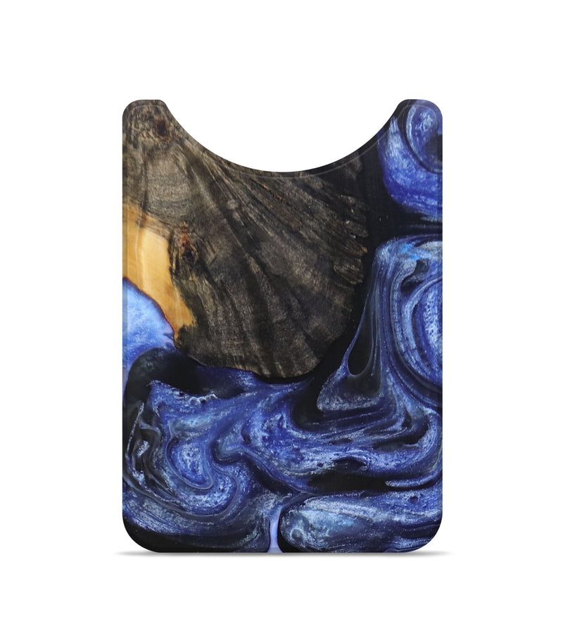 Live Edge Wood+Resin Wallet - Paige (Blue, 693829)