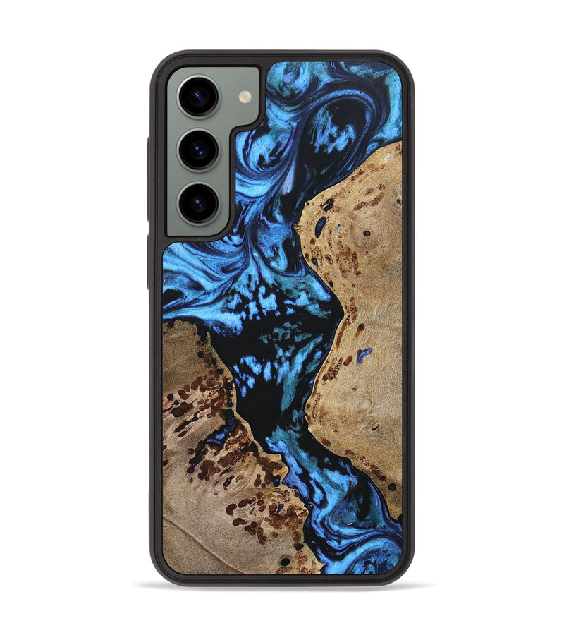 Galaxy S23 Plus Wood+Resin Phone Case - Serenity (Blue, 693853)
