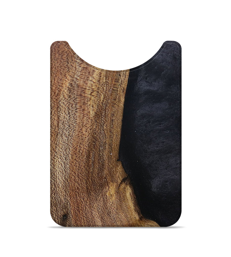 Live Edge Wood+Resin Wallet - Salvador (Pure Black, 693929)