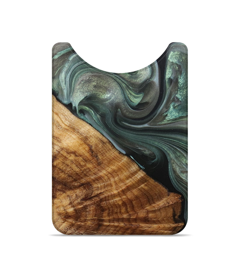 Live Edge Wood+Resin Wallet - Legend (Green, 693933)