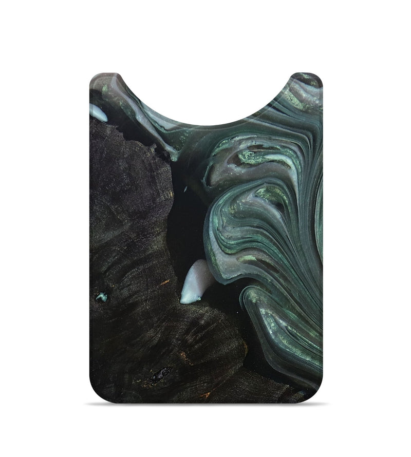 Live Edge Wood+Resin Wallet - Emely (Green, 693934)