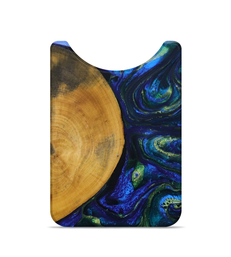 Live Edge Wood+Resin Wallet - Cassidy (Blue, 693942)
