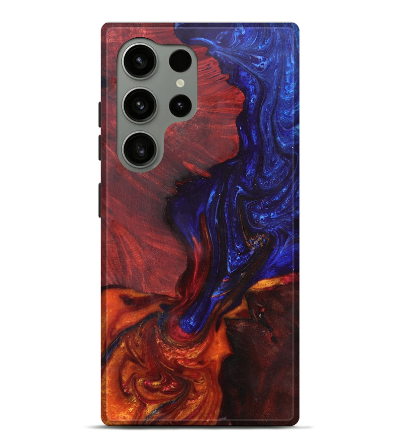 Galaxy S24 Ultra Wood+Resin Live Edge Phone Case - Shaun (Fire & Ice, 693978)