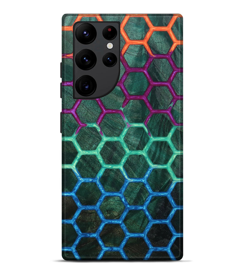 Galaxy S22 Ultra Wood+Resin Live Edge Phone Case - Mattie (Pattern, 693983)
