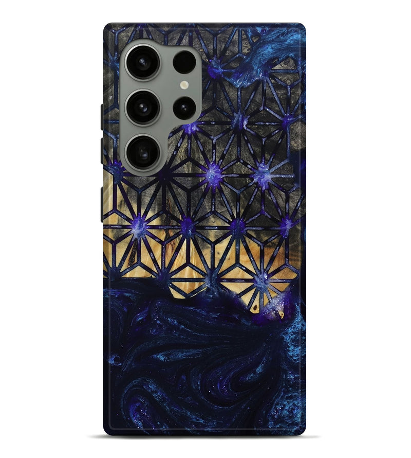 Galaxy S24 Ultra Wood+Resin Live Edge Phone Case - Haley (Pattern, 693986)