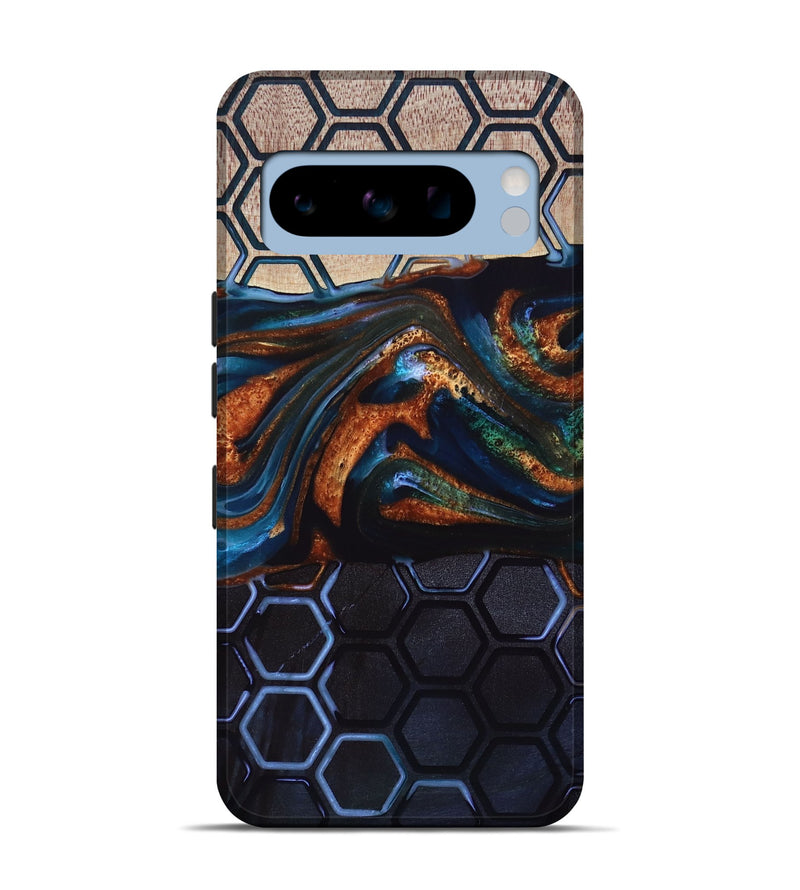 Pixel 8 Pro Wood+Resin Live Edge Phone Case - Zander (Pattern, 693987)