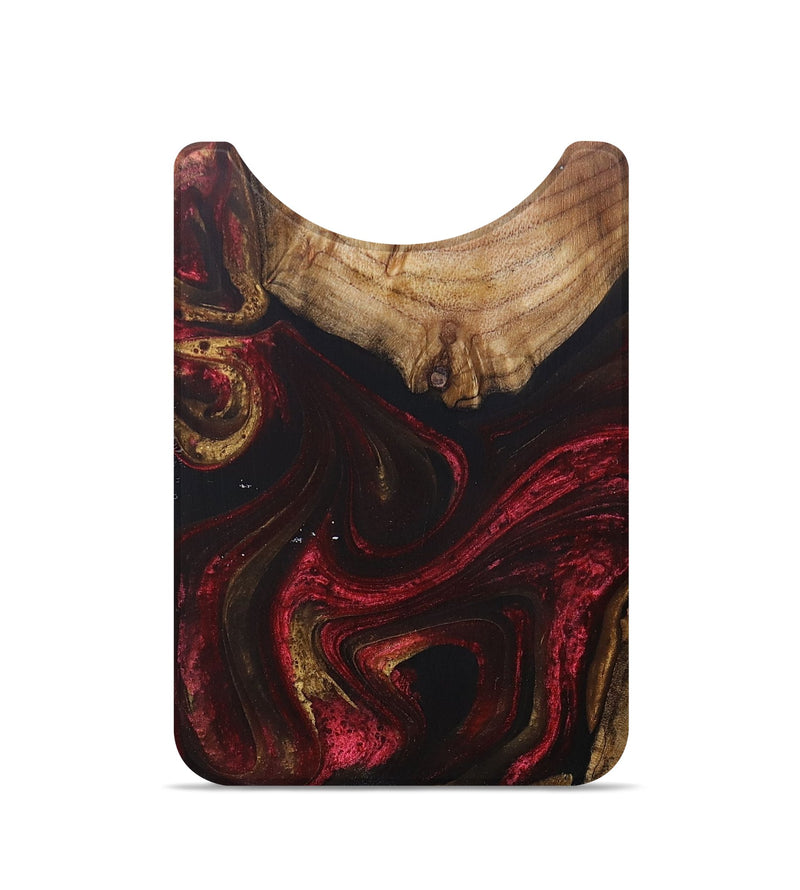 Live Edge Wood+Resin Wallet - Leland (Red, 694037)