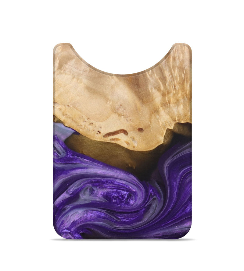 Live Edge Wood+Resin Wallet - Bradley (Purple, 694044)