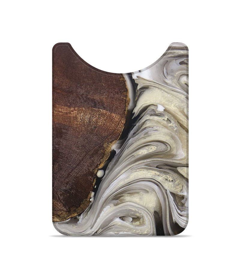 Live Edge Wood+Resin Wallet - Adrian (Black & White, 694047)