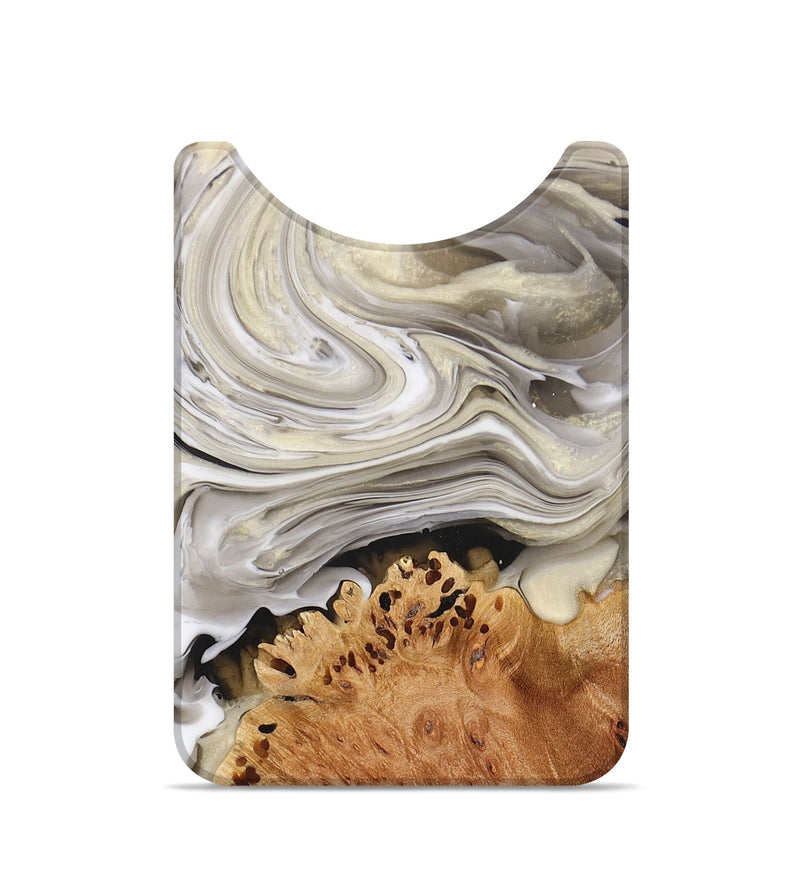 Live Edge Wood+Resin Wallet - Bryce (Black & White, 694048)