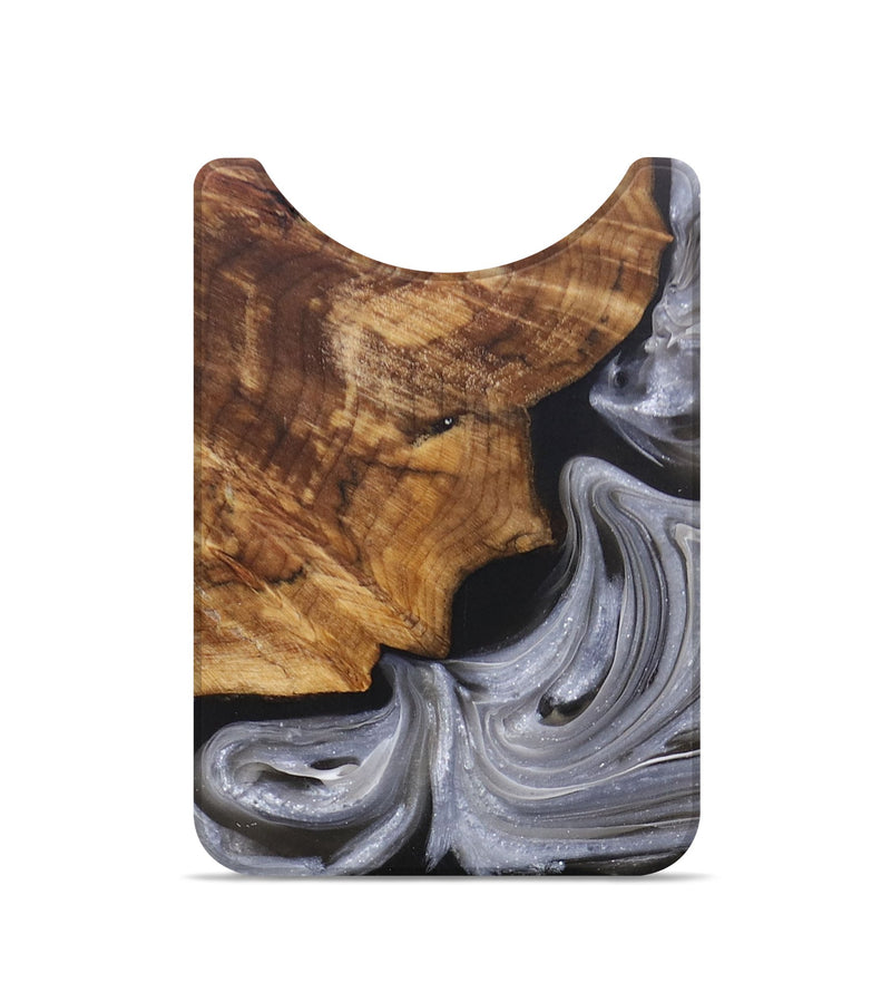 Live Edge Wood+Resin Wallet - Chance (Black & White, 694050)