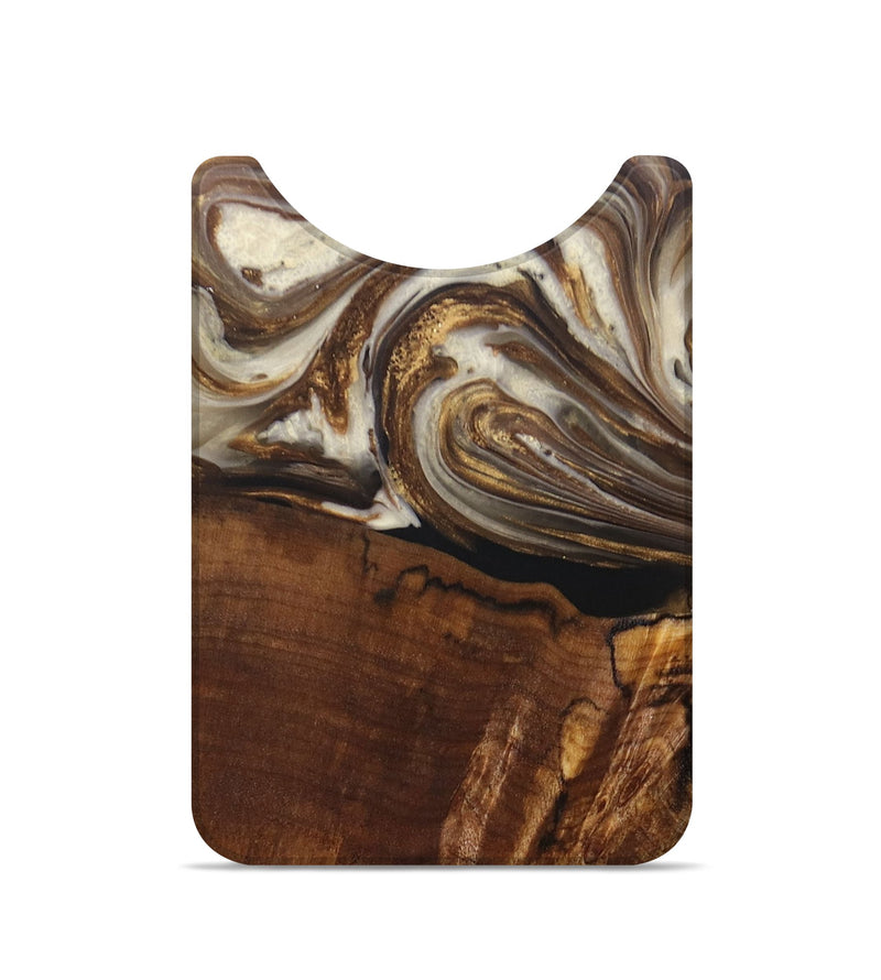 Live Edge Wood+Resin Wallet - Tristen (Black & White, 694053)