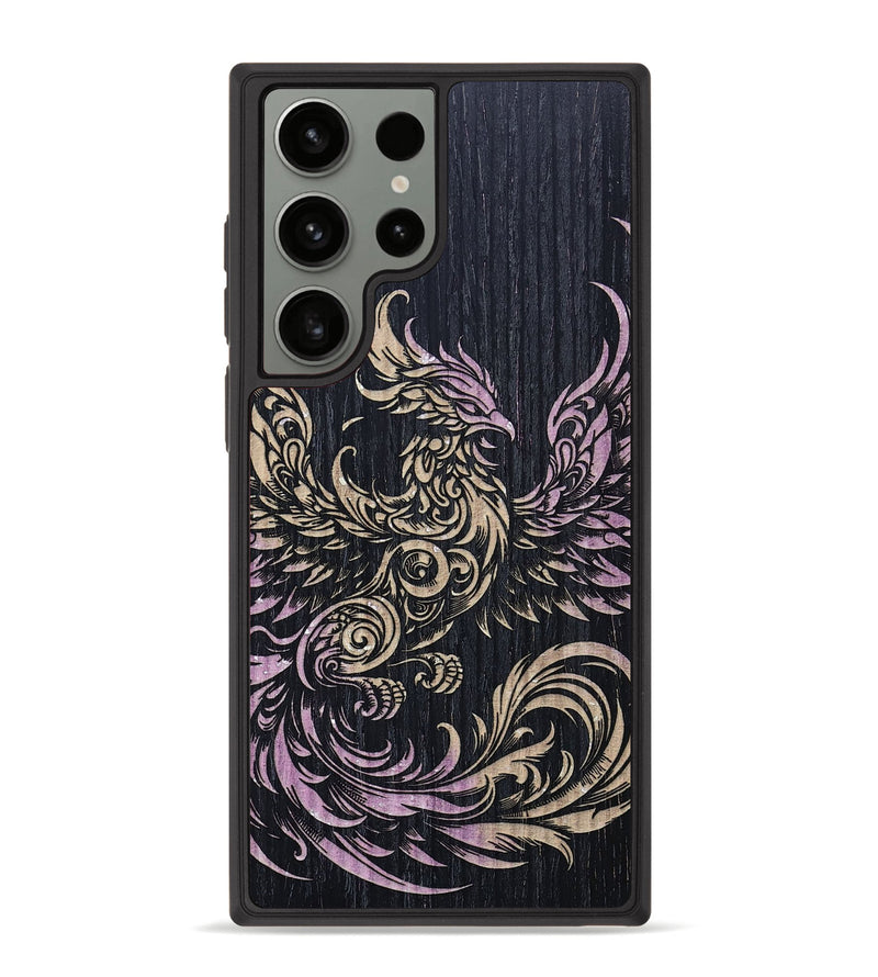 Galaxy S23 Ultra Wood+Resin Phone Case - Jonathan (Fire & Ice, 694065)