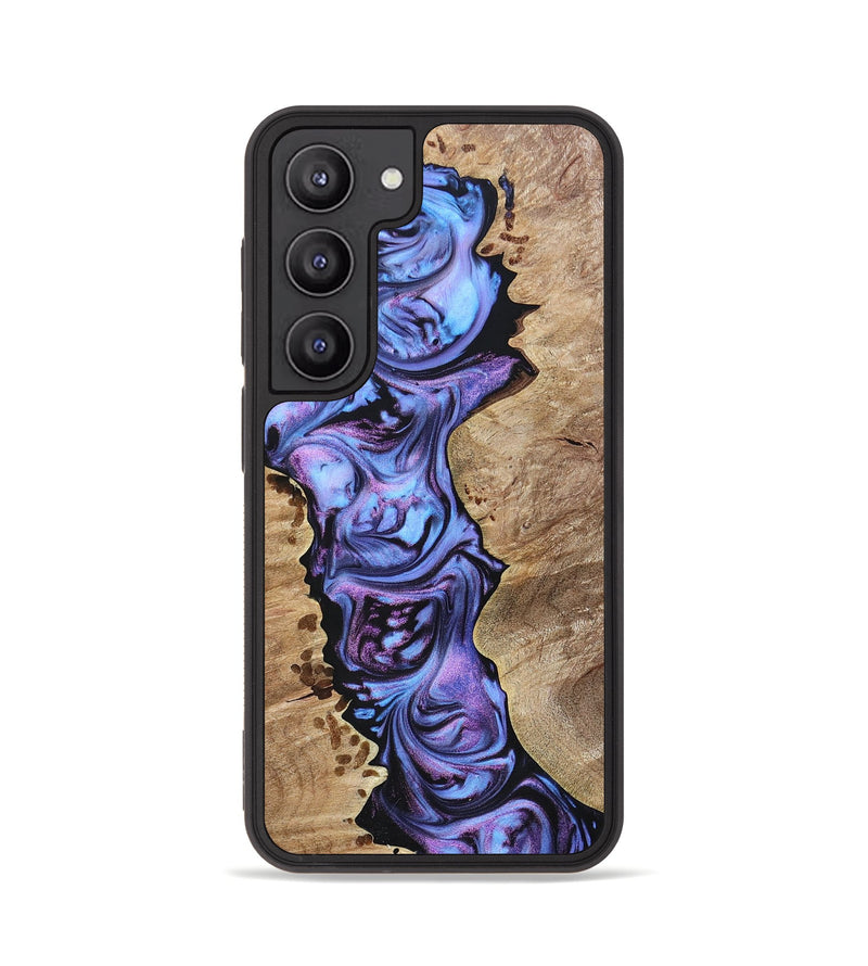 Galaxy S23 Wood+Resin Phone Case - Adelaide (Purple, 694103)
