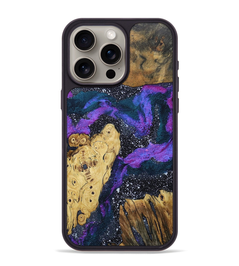 iPhone 15 Pro Max Wood+Resin Phone Case - Camryn (Cosmos, 694182)