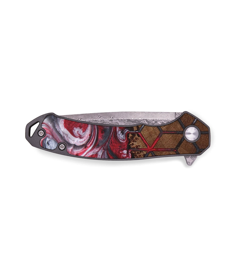 EDC Wood+Resin Pocket Knife - Litzy (Pattern, 694230)