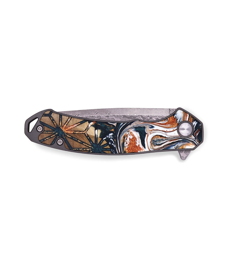 EDC Wood+Resin Pocket Knife - Raquel (Pattern, 694231)