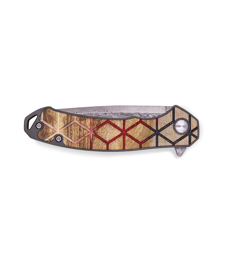EDC Wood+Resin Pocket Knife - Kaylin (Pattern, 694239)