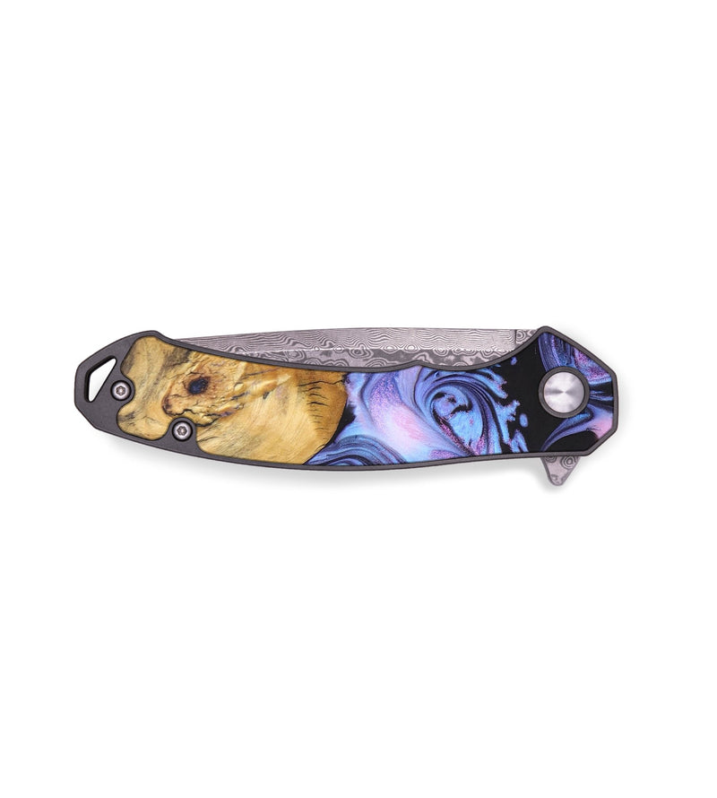 EDC Wood+Resin Pocket Knife - Mackenzie (Purple, 694266)