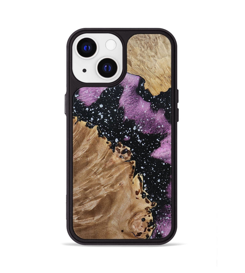 iPhone 13 Wood+Resin Phone Case - Cindy (Cosmos, 694360)