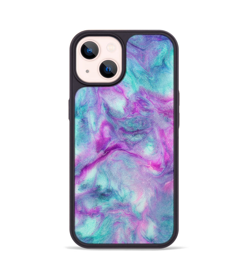 iPhone 14 Wood+Resin Phone Case - Cierra (Watercolor, 694375)