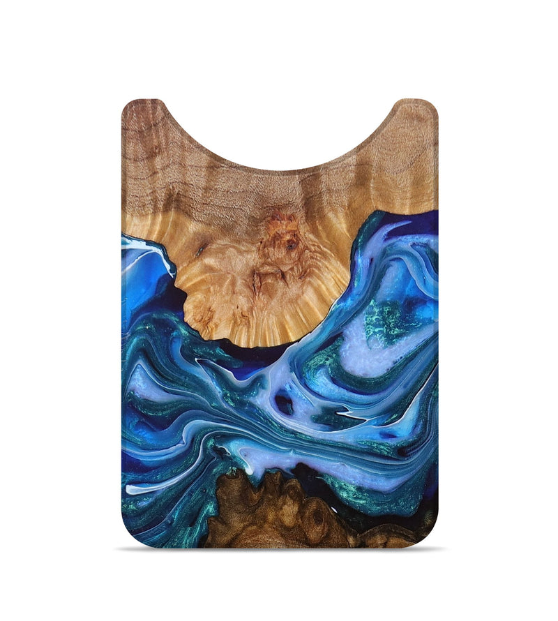 Live Edge Wood+Resin Wallet - Kimberly (Blue, 694407)